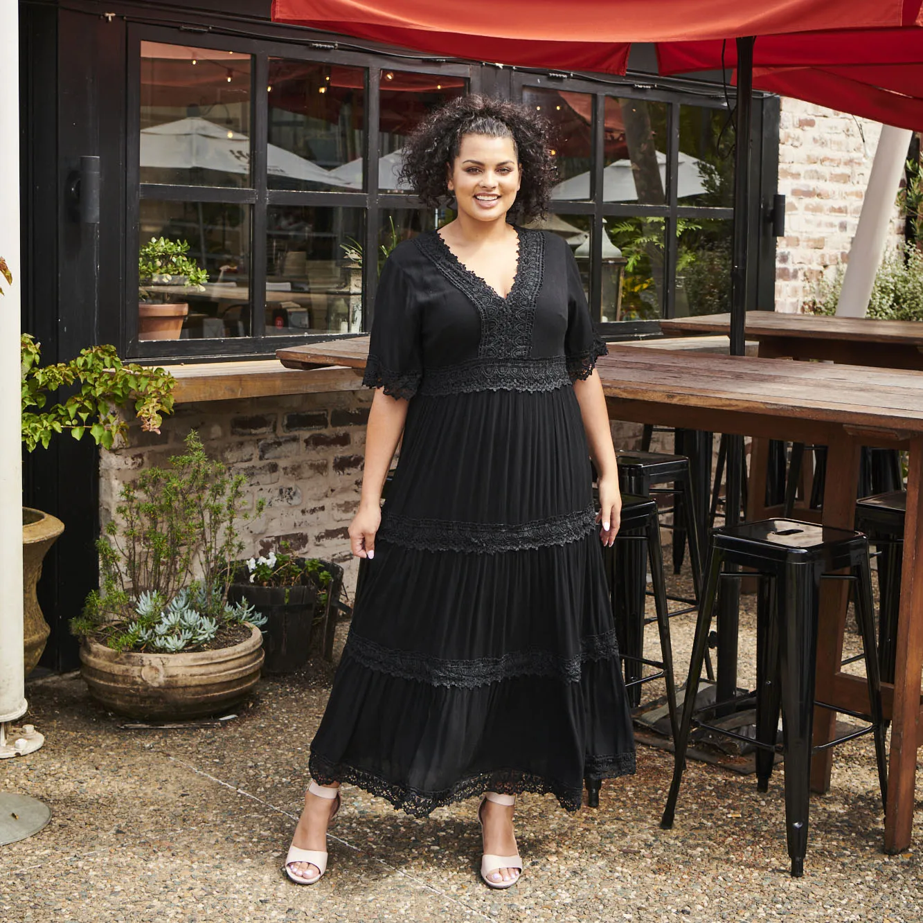Adele Black Maxi Dress