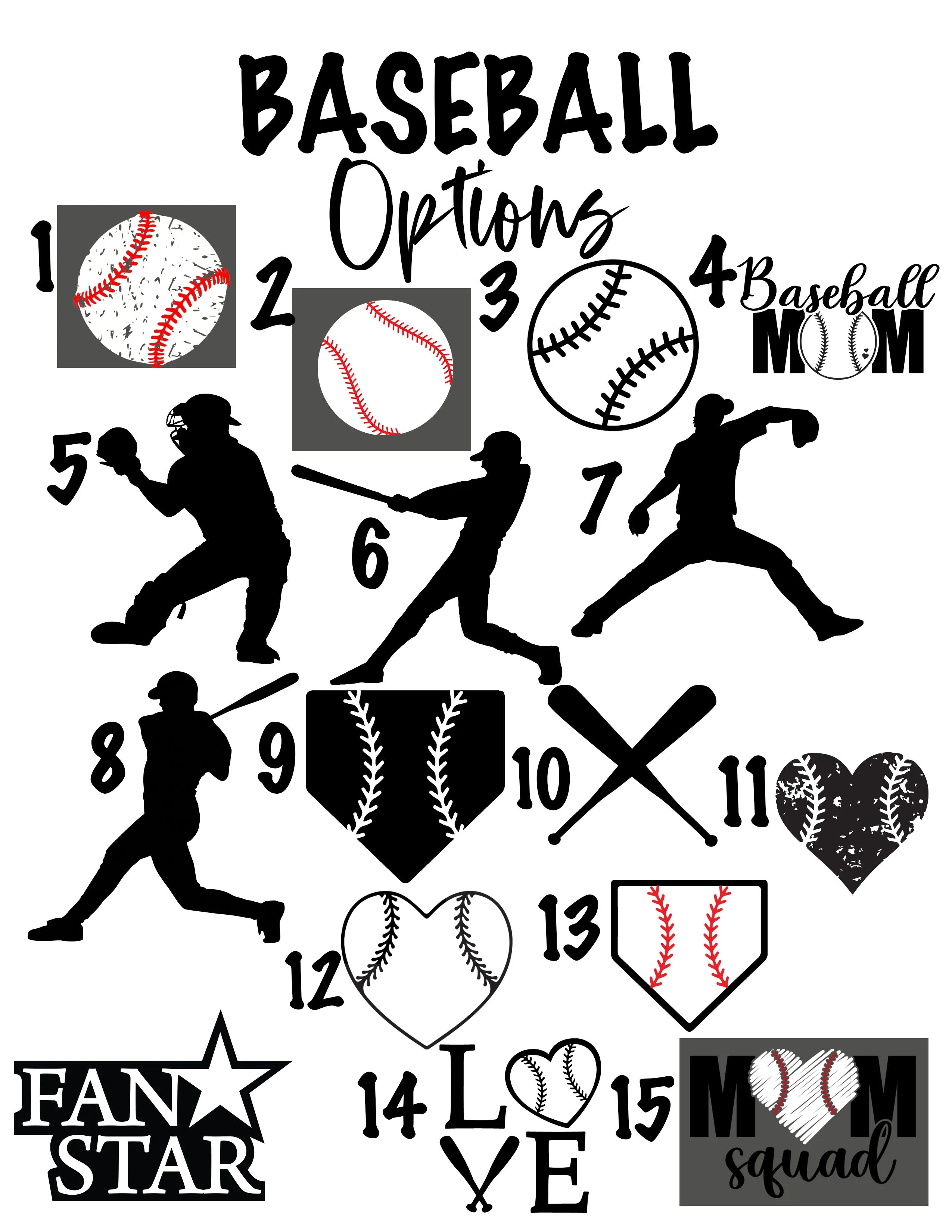 Baseball Slides (Single Baseball) - Customize with Your Name & Number