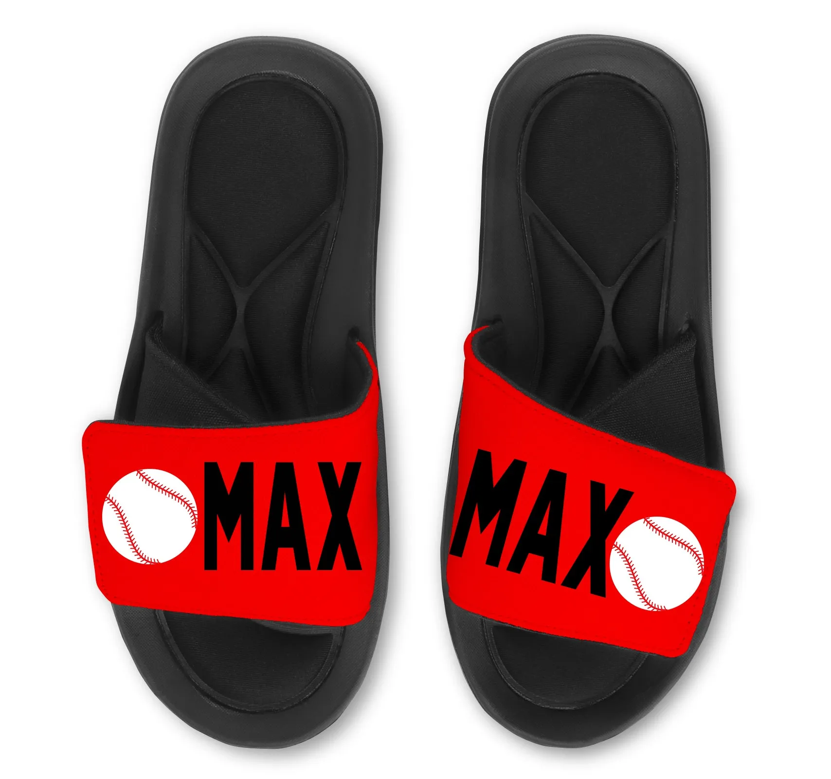 Baseball Slides (Single Baseball) - Customize with Your Name & Number
