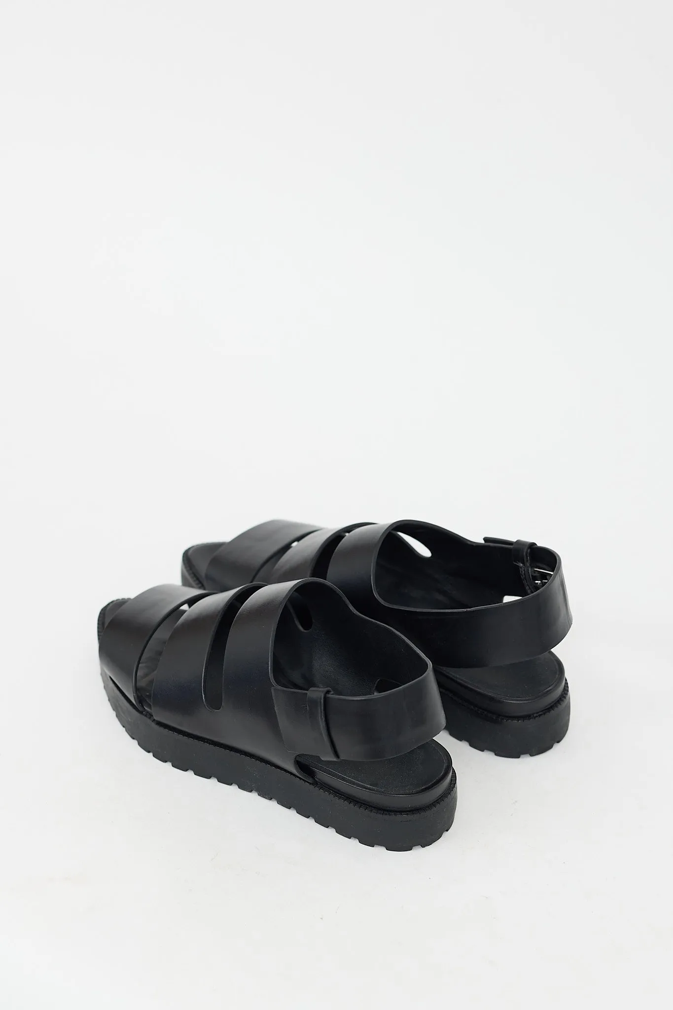 Black Leather Alisha Sandal