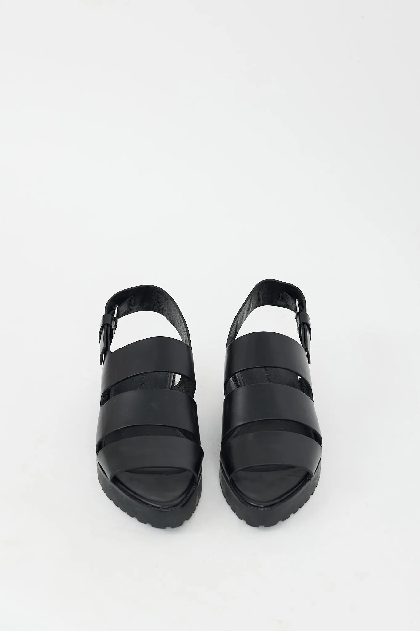 Black Leather Alisha Sandal