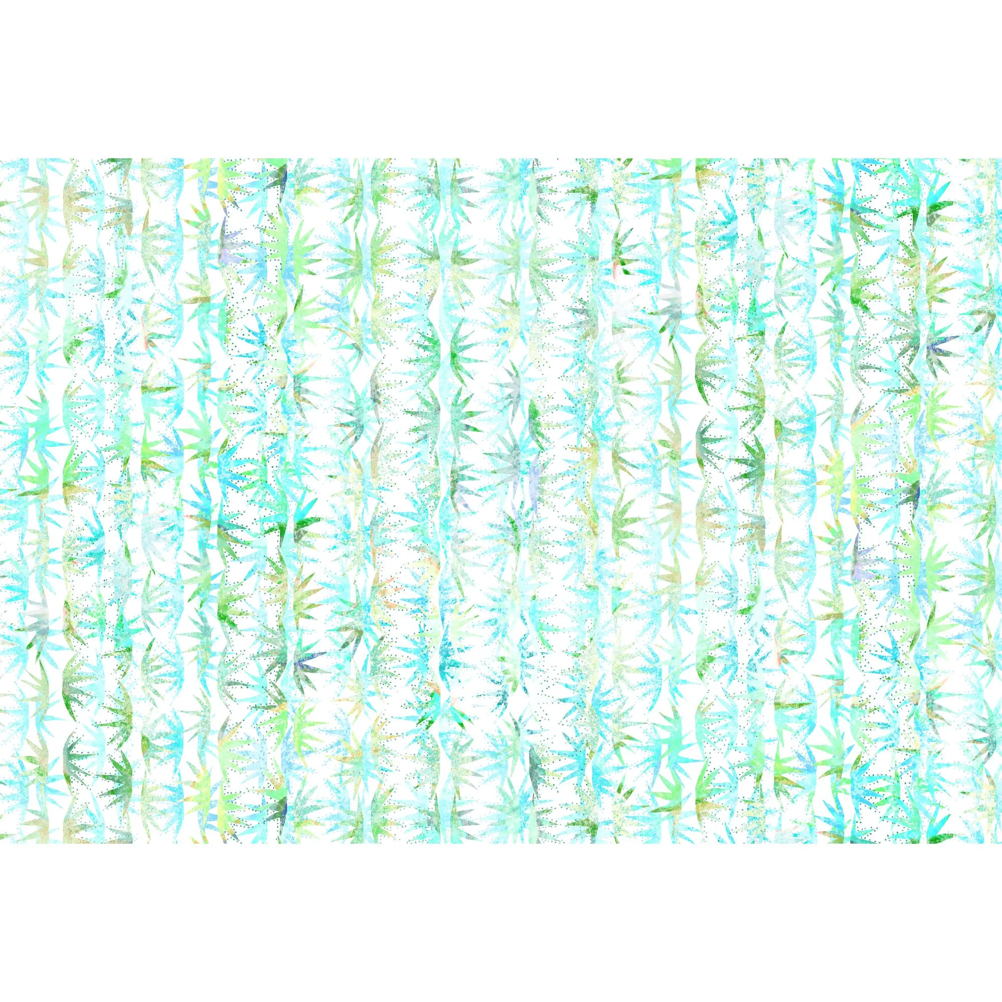 CactusStarsBatikAquaonWhite - Bath Mat 24x36