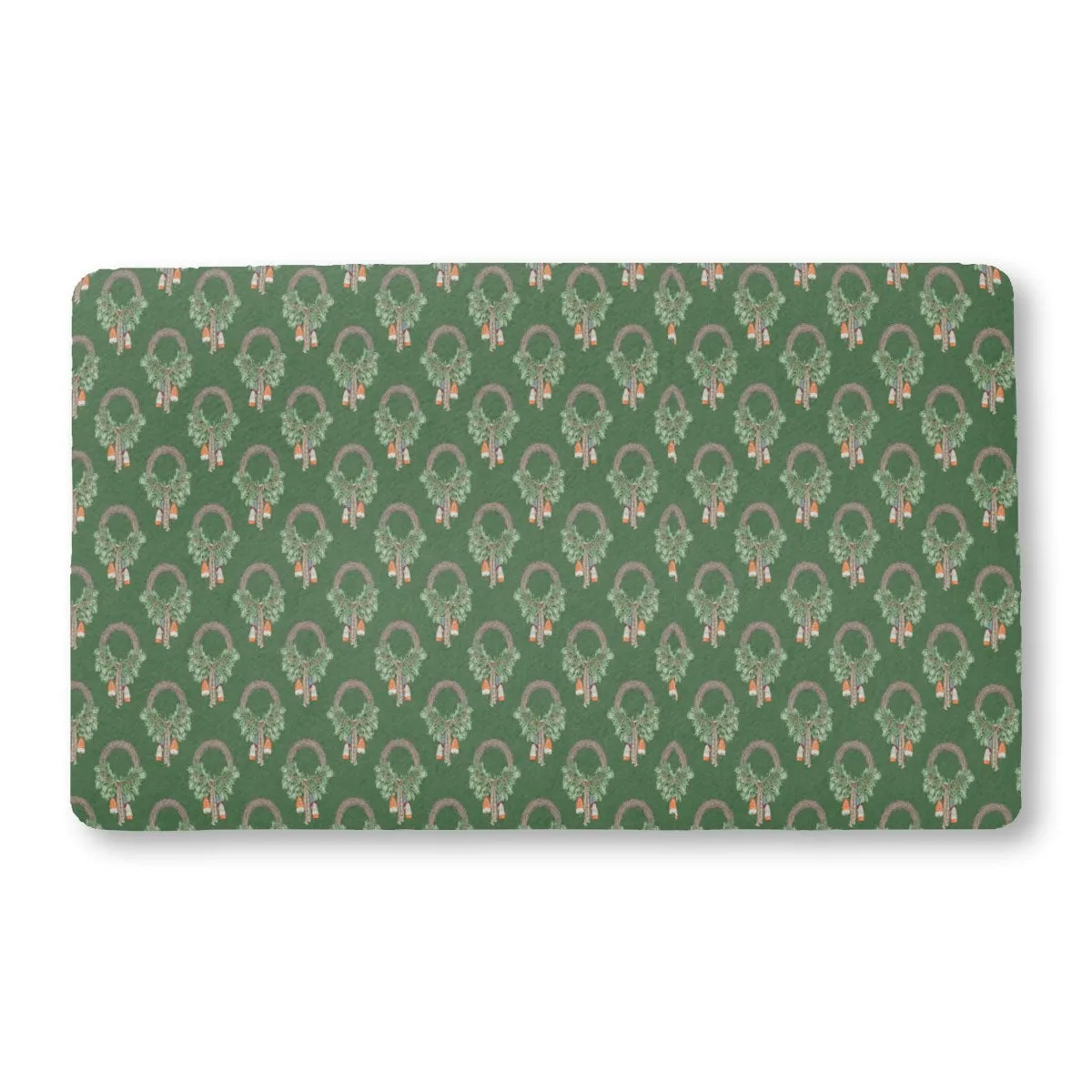 christmas wreath 1 - Bath Mat 18x30