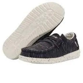 HEY DUDE WALLY  STRETCH BLACK (YOUTH)