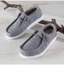 HEY DUDE WALLY YOUTH BLEND LINEN