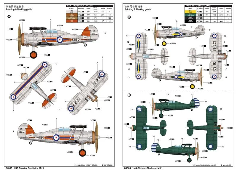 I Love Kit Planes 1/48 Gloster Gladiator Mk1 Kit