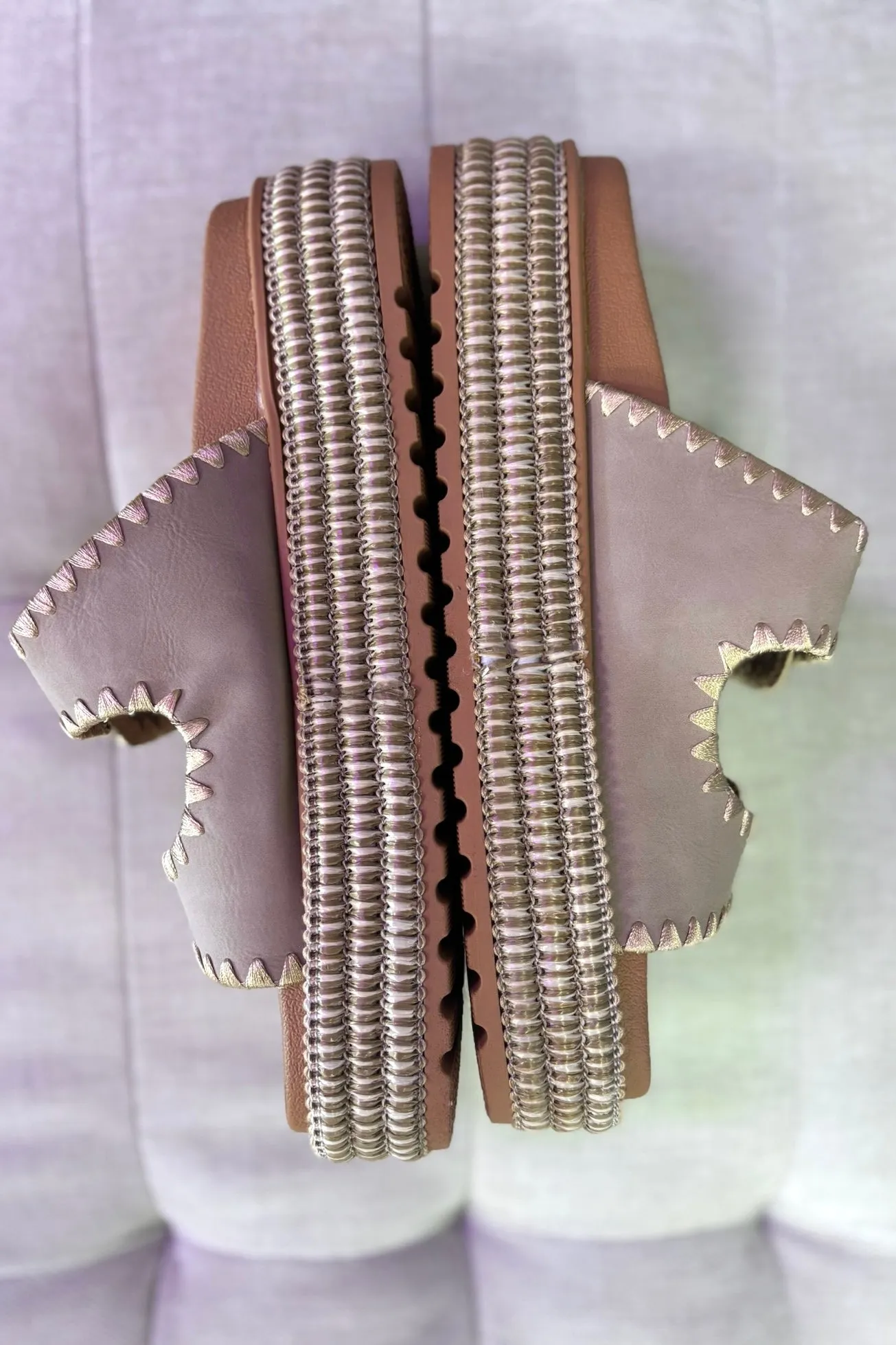 KHLOE Taupe Platform Sandal