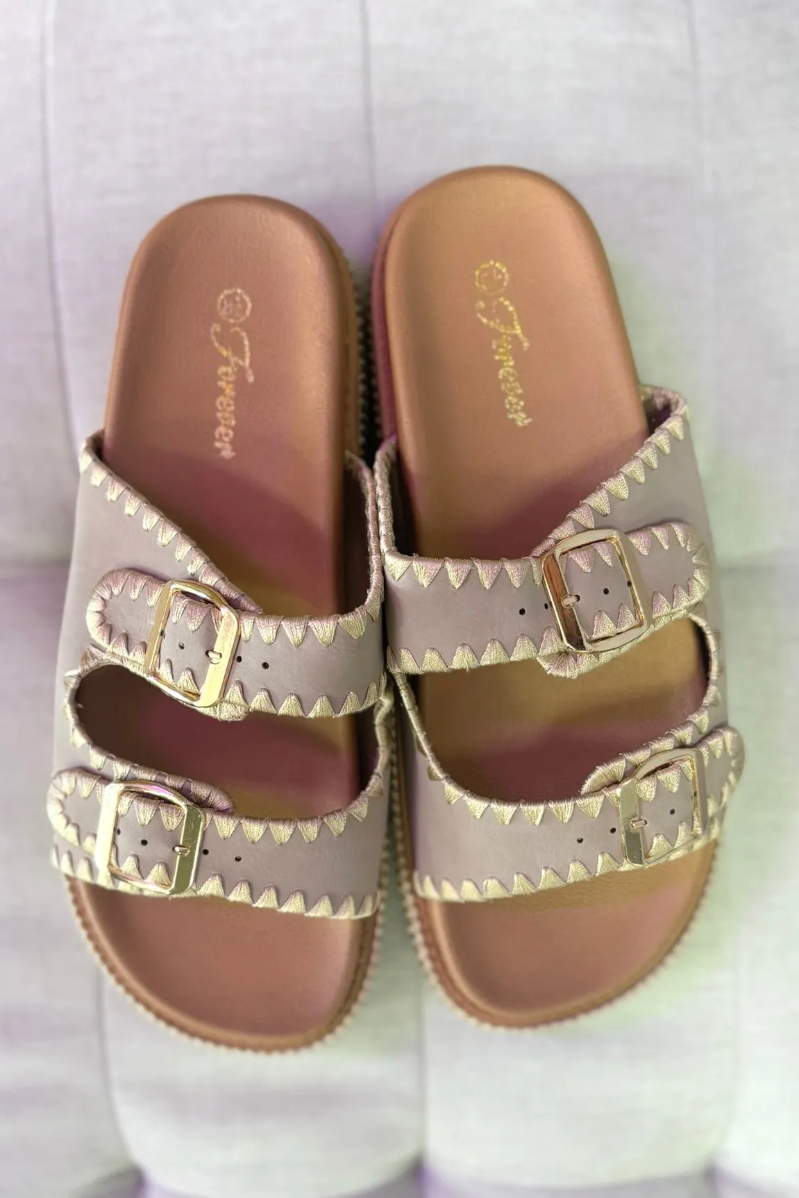 KHLOE Taupe Platform Sandal
