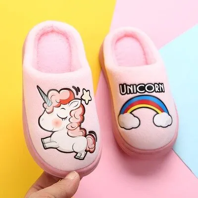 Kids Lovely Unicorn Slippers