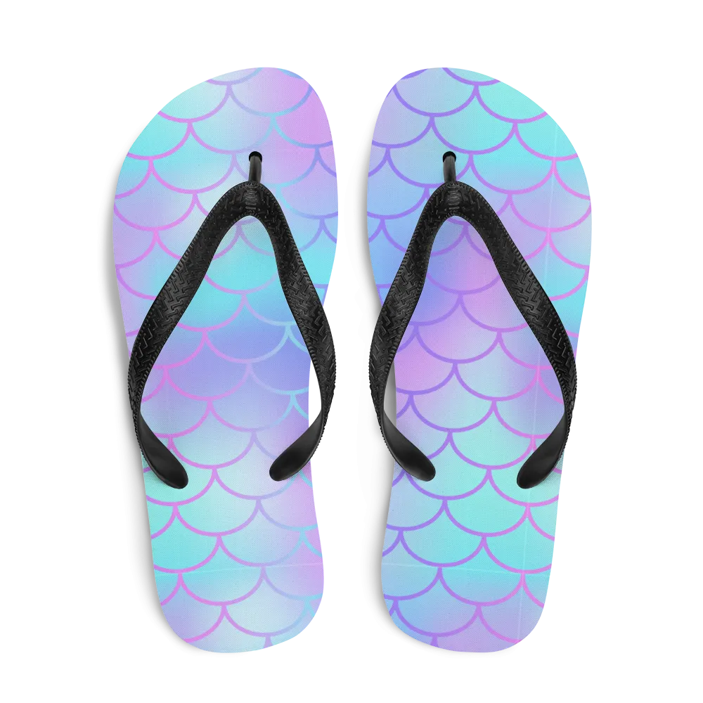 Mermaid Scale Flip-Flops