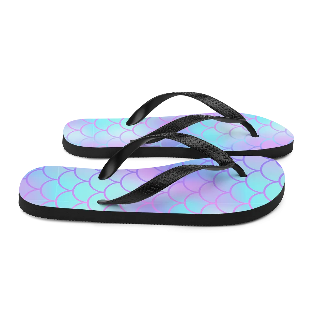 Mermaid Scale Flip-Flops