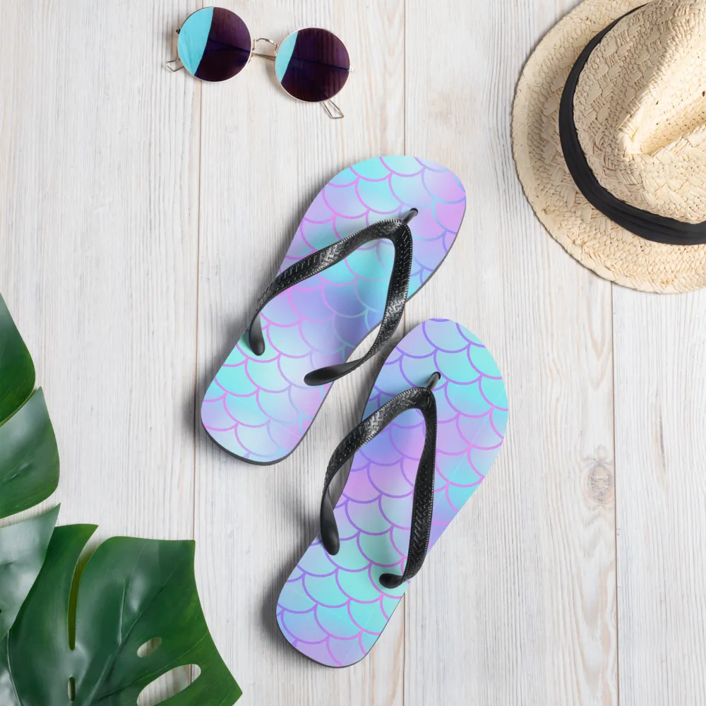 Mermaid Scale Flip-Flops