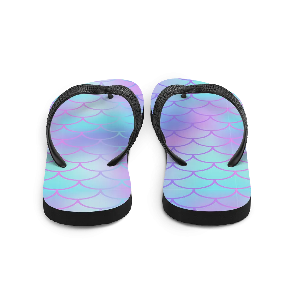Mermaid Scale Flip-Flops