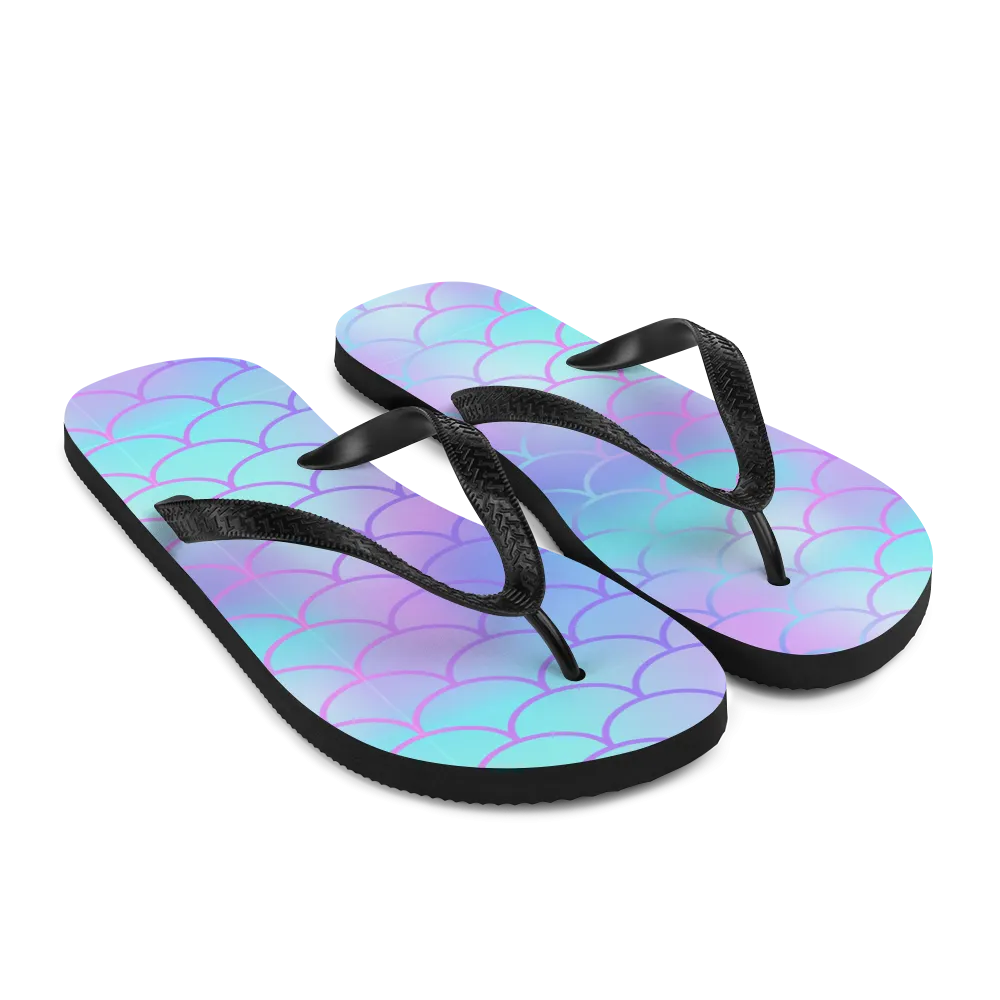 Mermaid Scale Flip-Flops