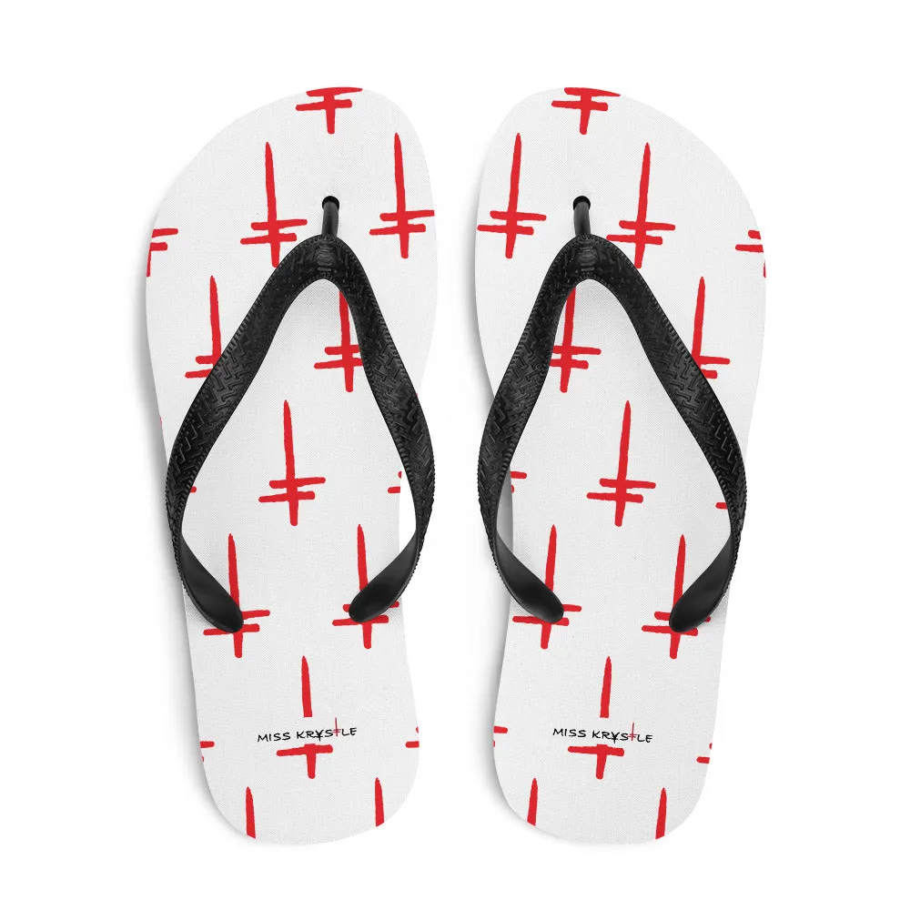 MIss Krystle "Crosses" Flip Flops (NEW ITEM)
