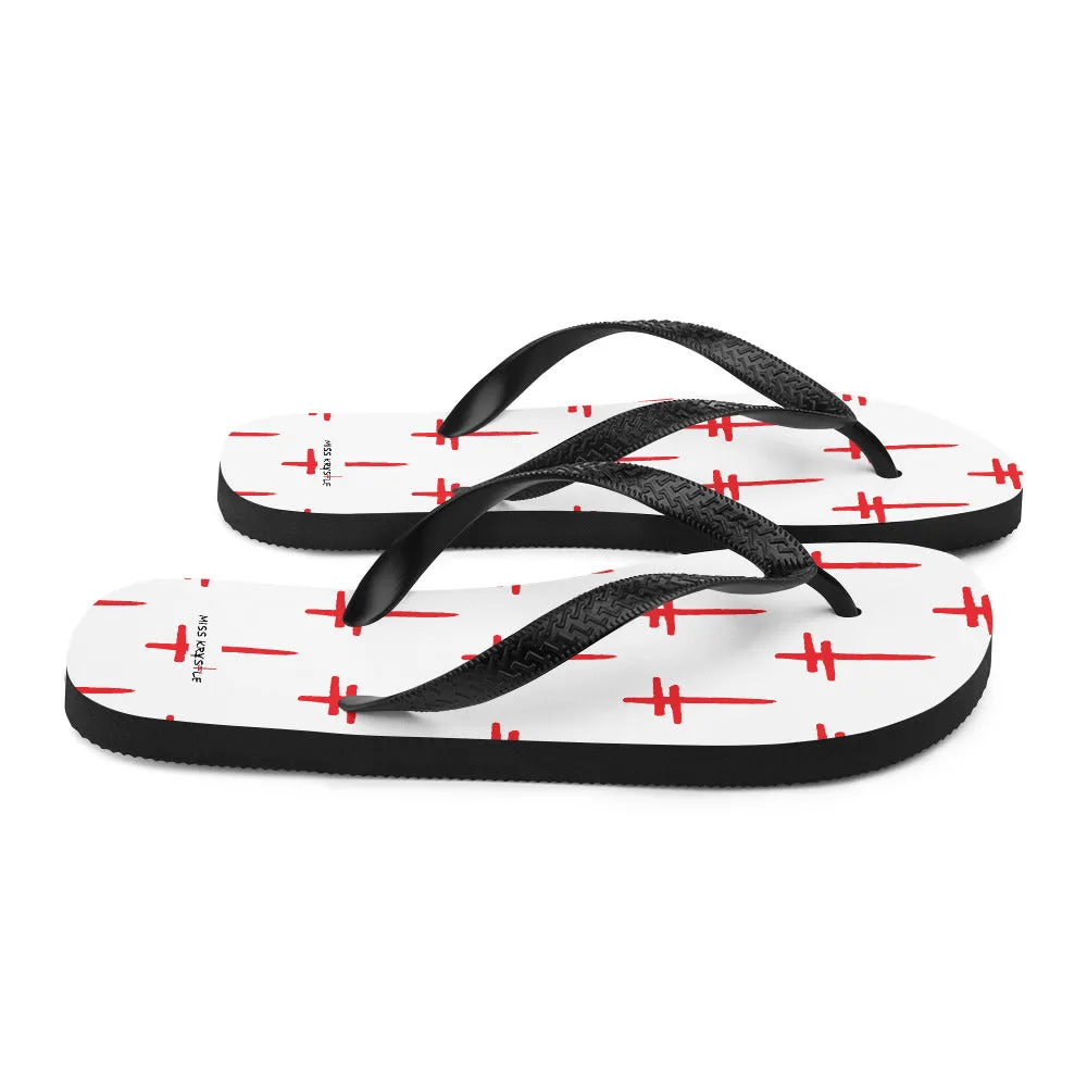 MIss Krystle "Crosses" Flip Flops (NEW ITEM)