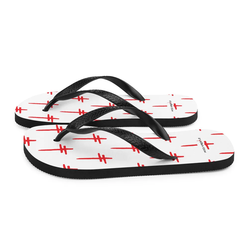 MIss Krystle "Crosses" Flip Flops (NEW ITEM)