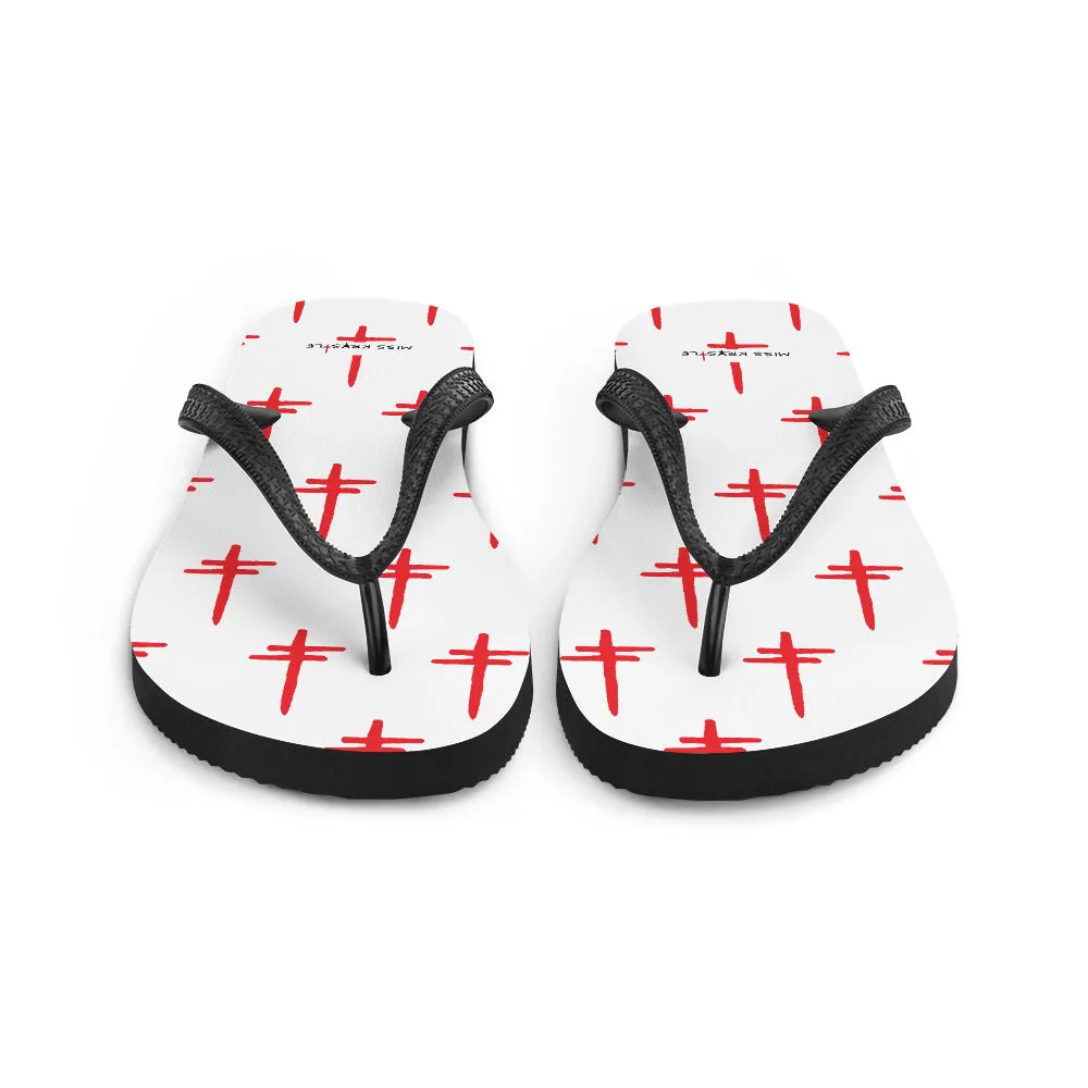 MIss Krystle "Crosses" Flip Flops (NEW ITEM)