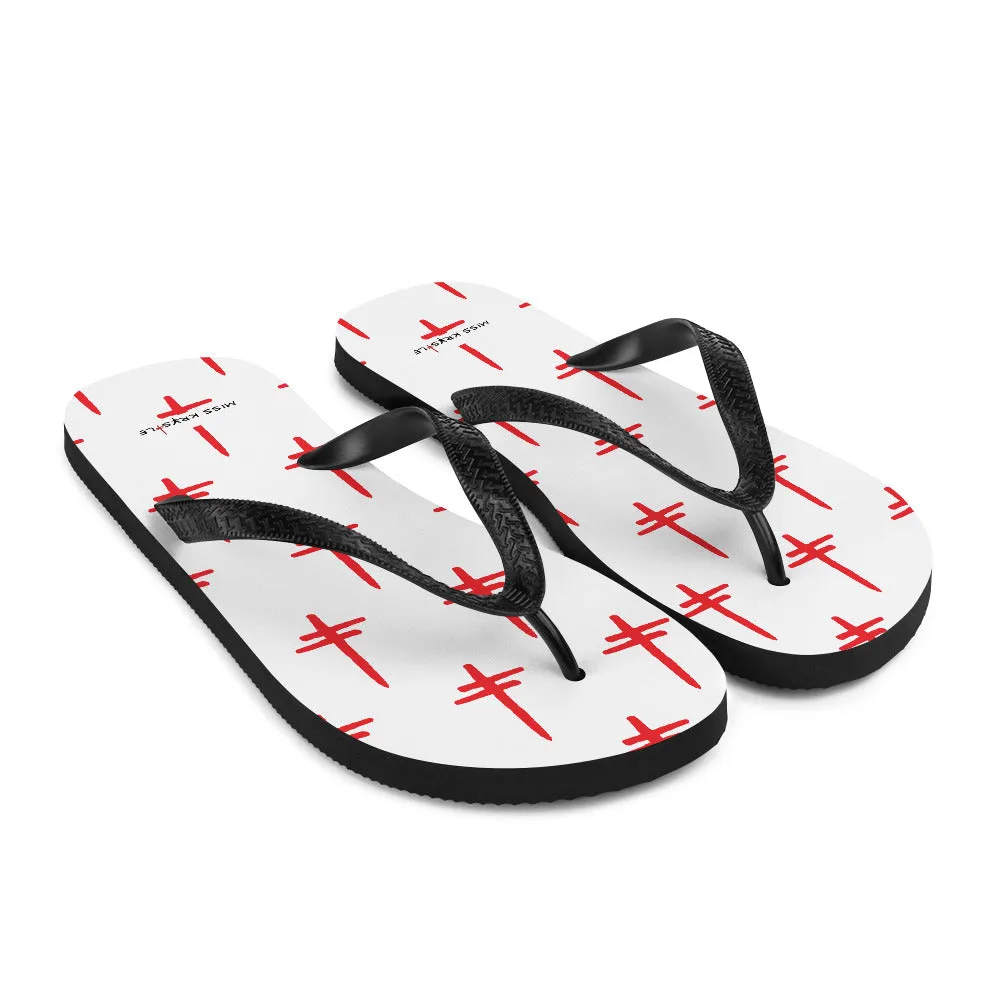 MIss Krystle "Crosses" Flip Flops (NEW ITEM)