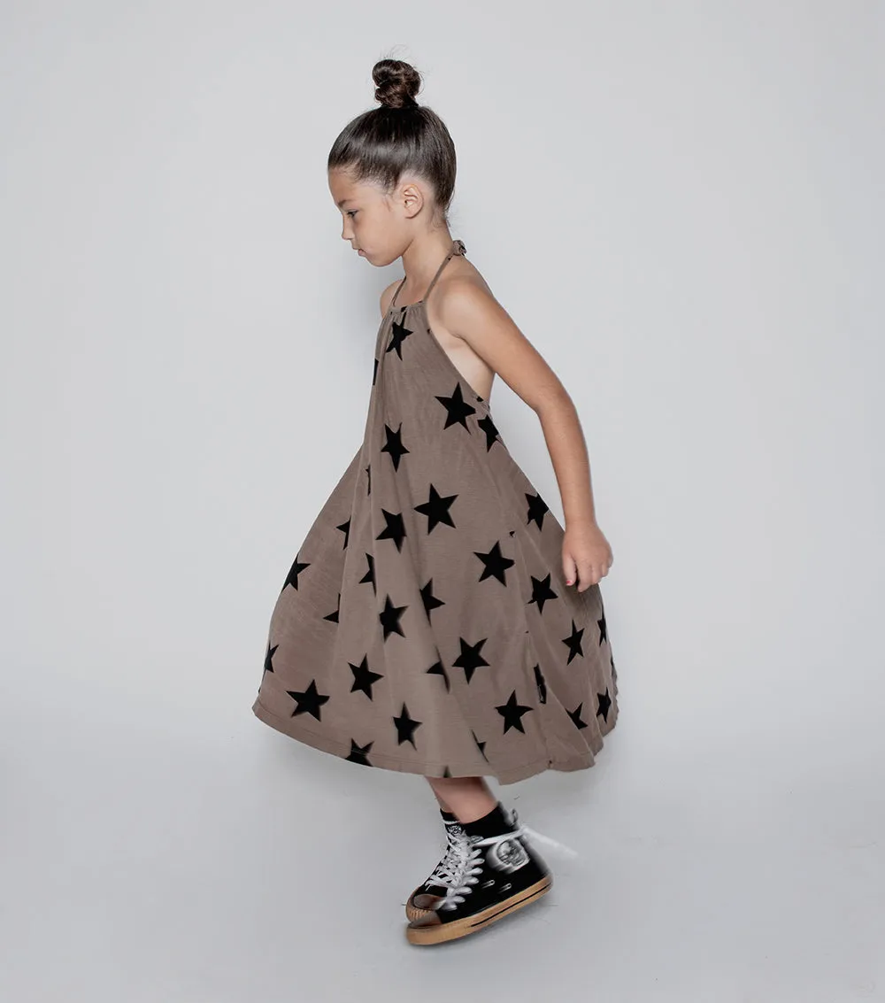 NUNUNU Star Collar Dress