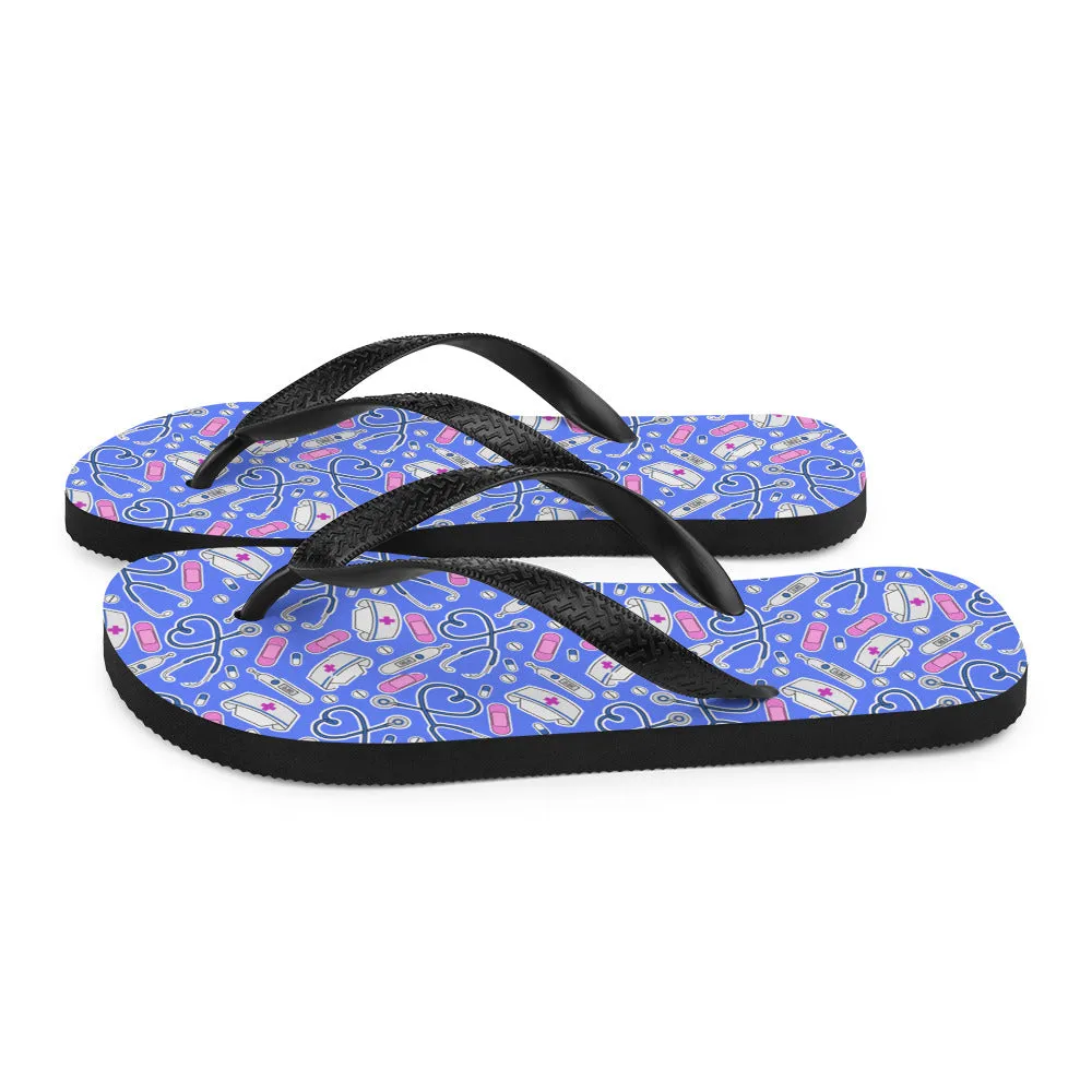 Nurse Mashup Flip-Flops