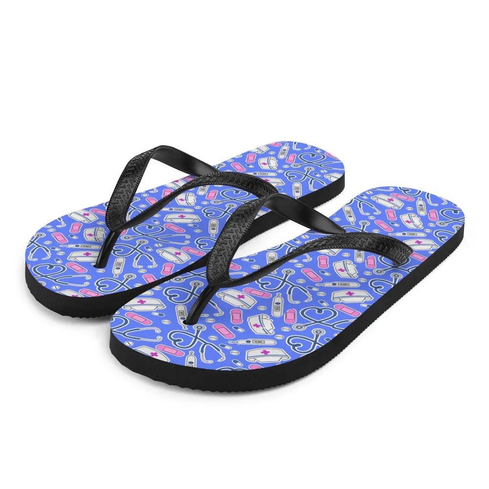 Nurse Mashup Flip-Flops