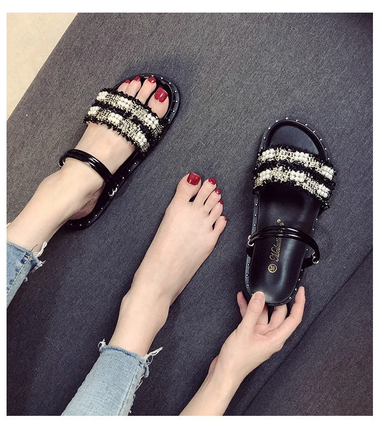 Owlkay Flat Fashion All-match Slippers