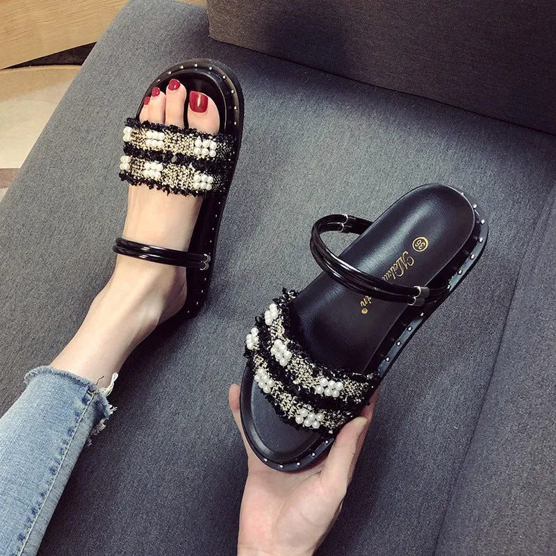 Owlkay Flat Fashion All-match Slippers