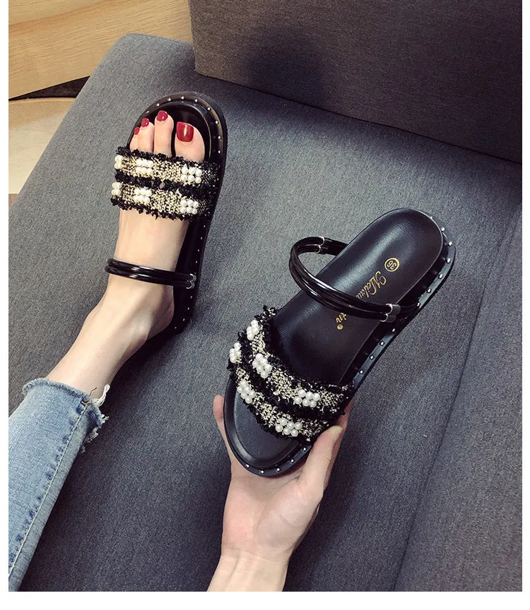 Owlkay Flat Fashion All-match Slippers