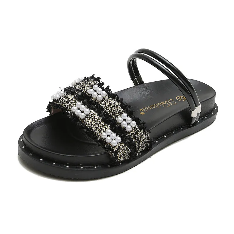 Owlkay Flat Fashion All-match Slippers