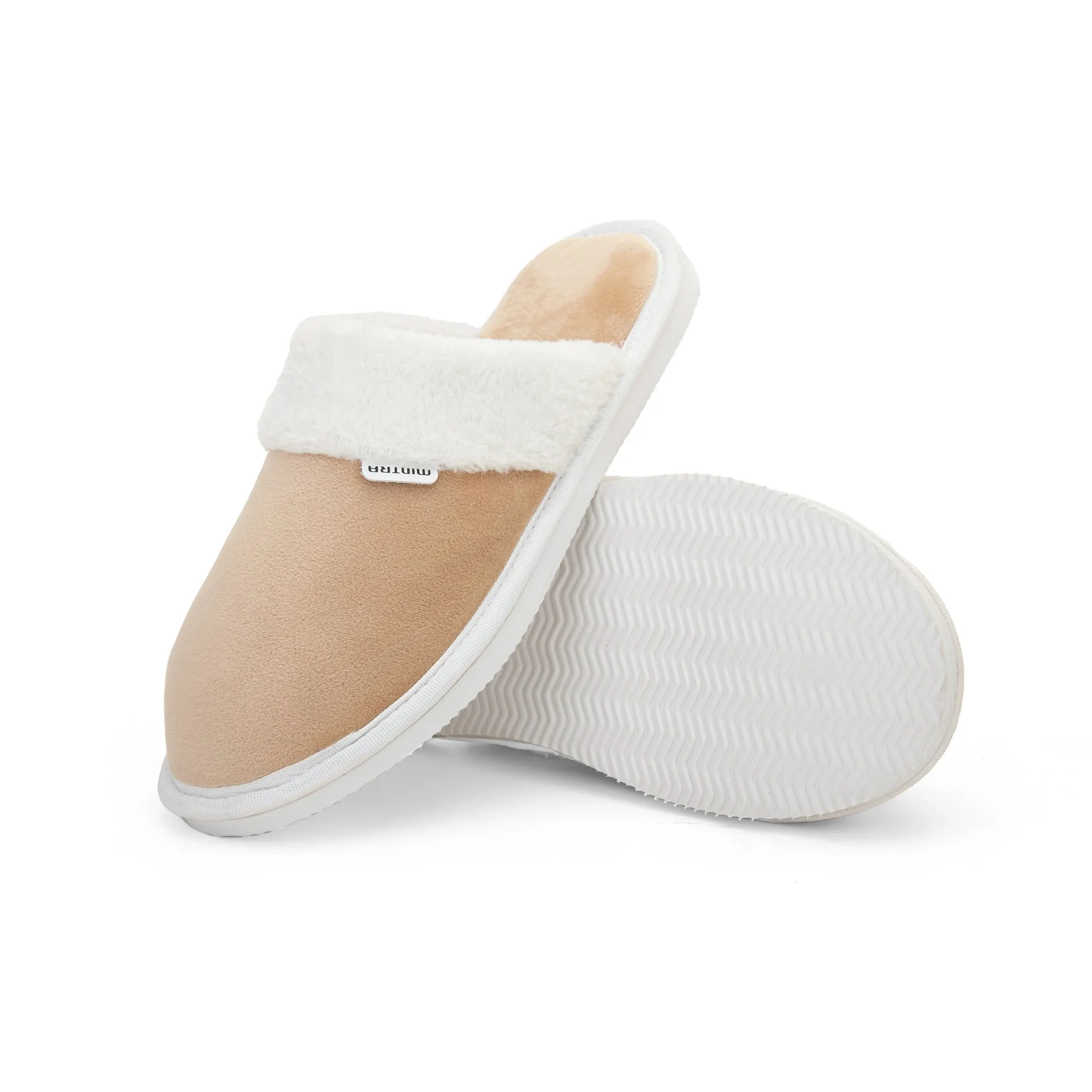 Plain with Fur Winter Slipper - Women