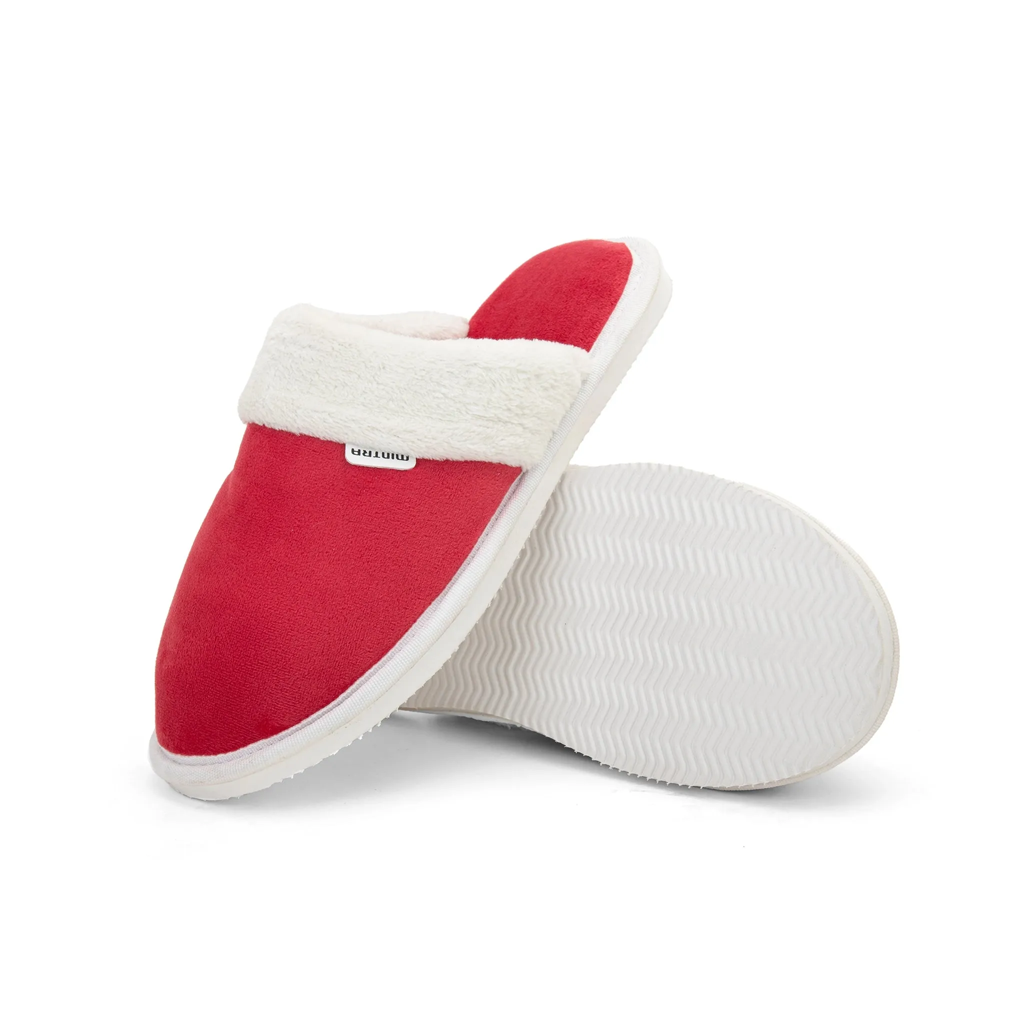 Plain with Fur Winter Slipper - Women