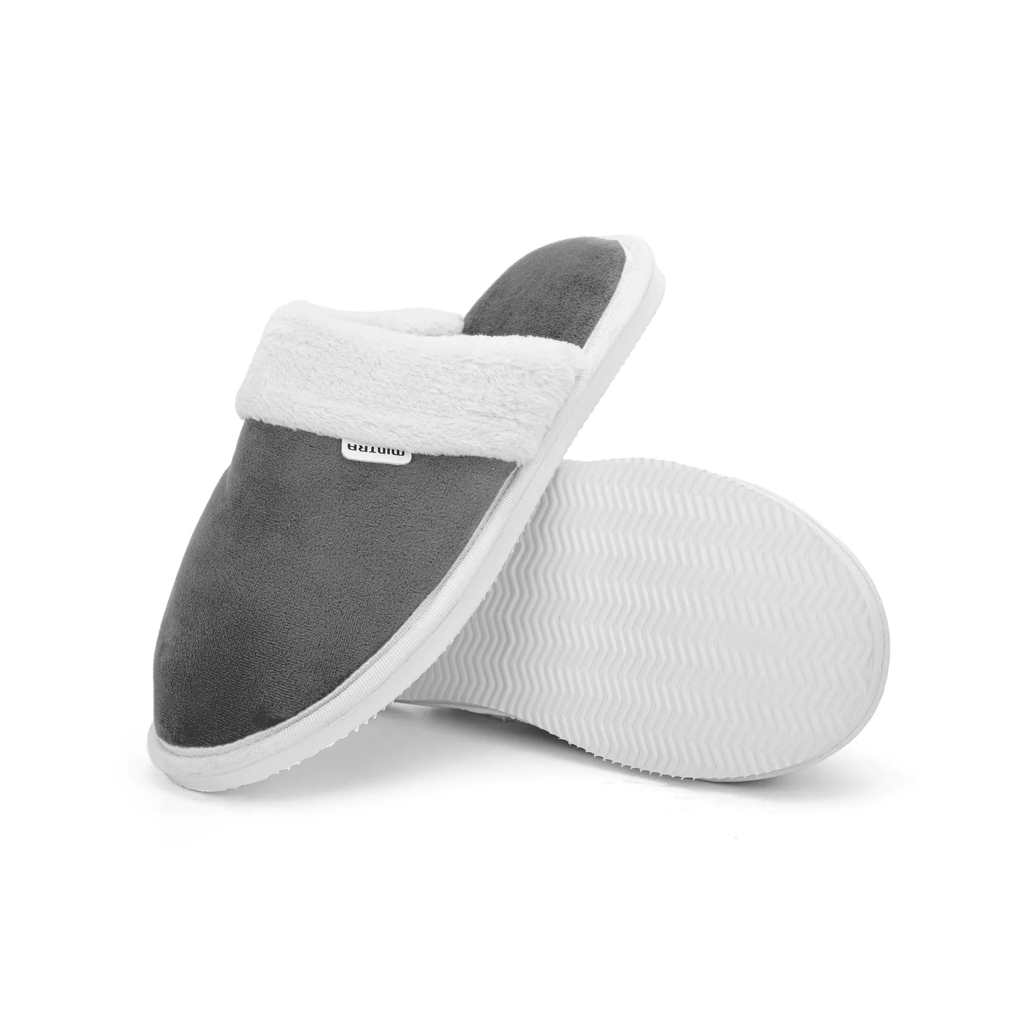 Plain with Fur Winter Slipper - Women