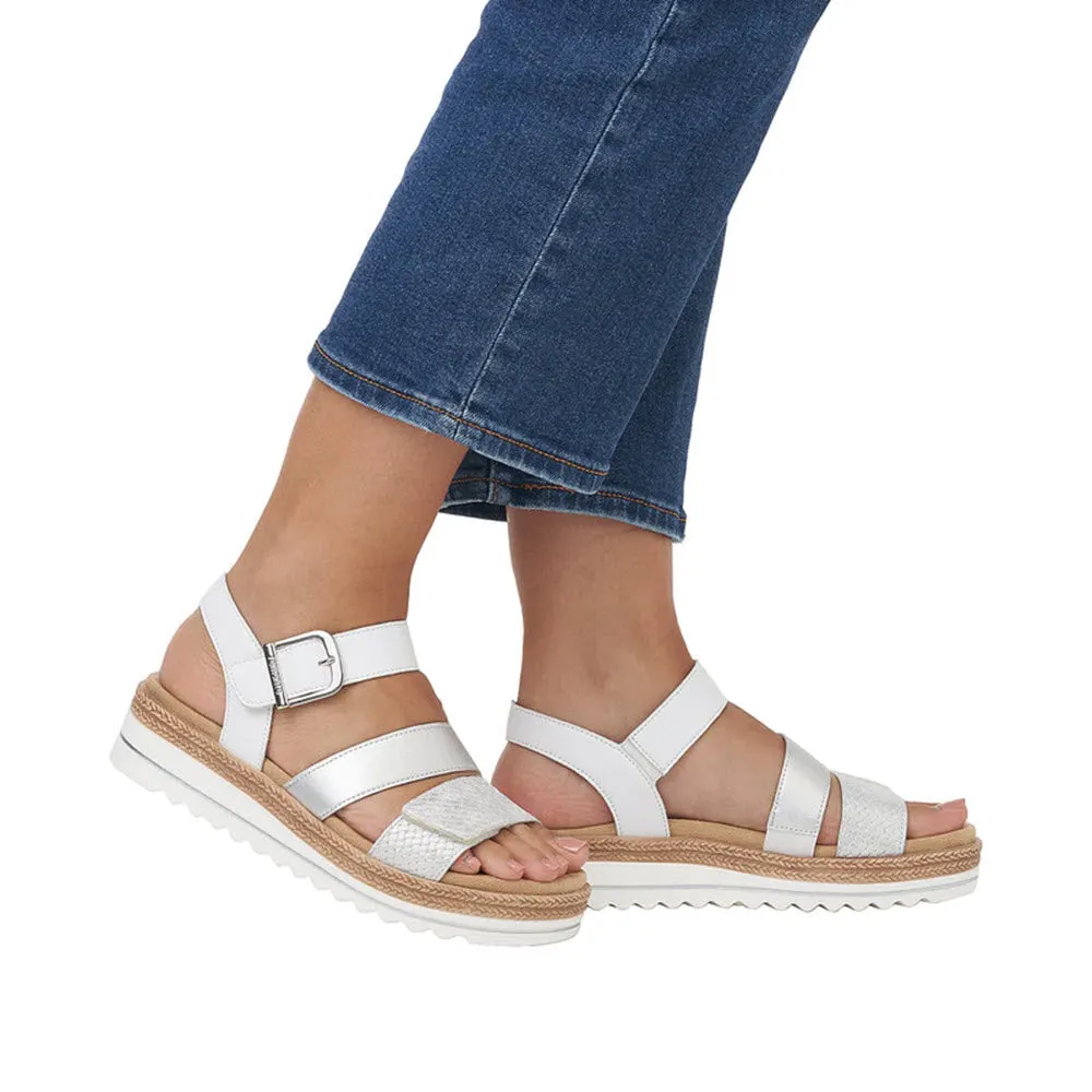 REMONTE CITY WALKER GLADIATOR SANDAL WHITE - WOMENS