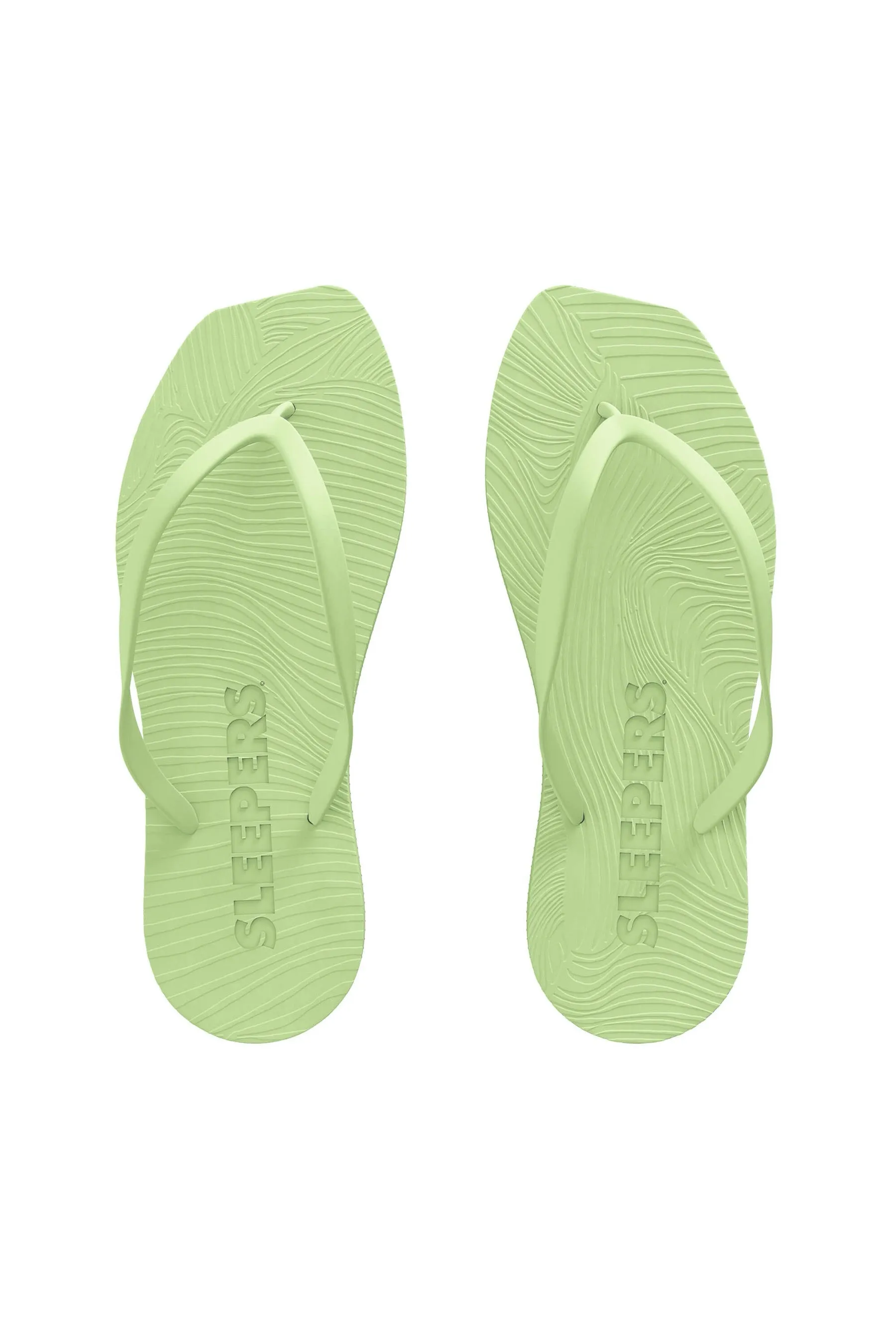 Sap Green Tapered Flip Flops