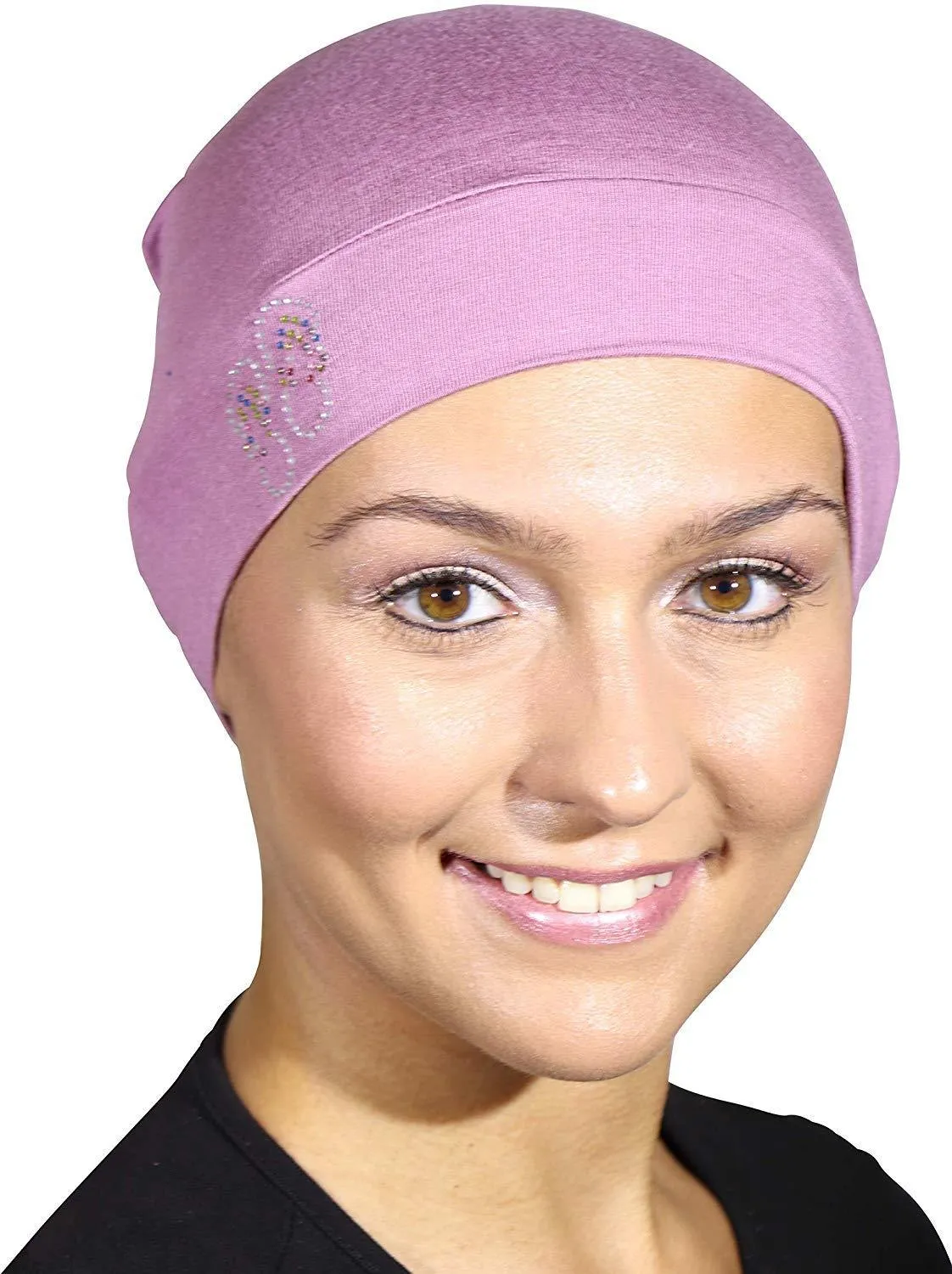 Sleep Cap / Wig Liner with Studded Flip-Flops Applique
