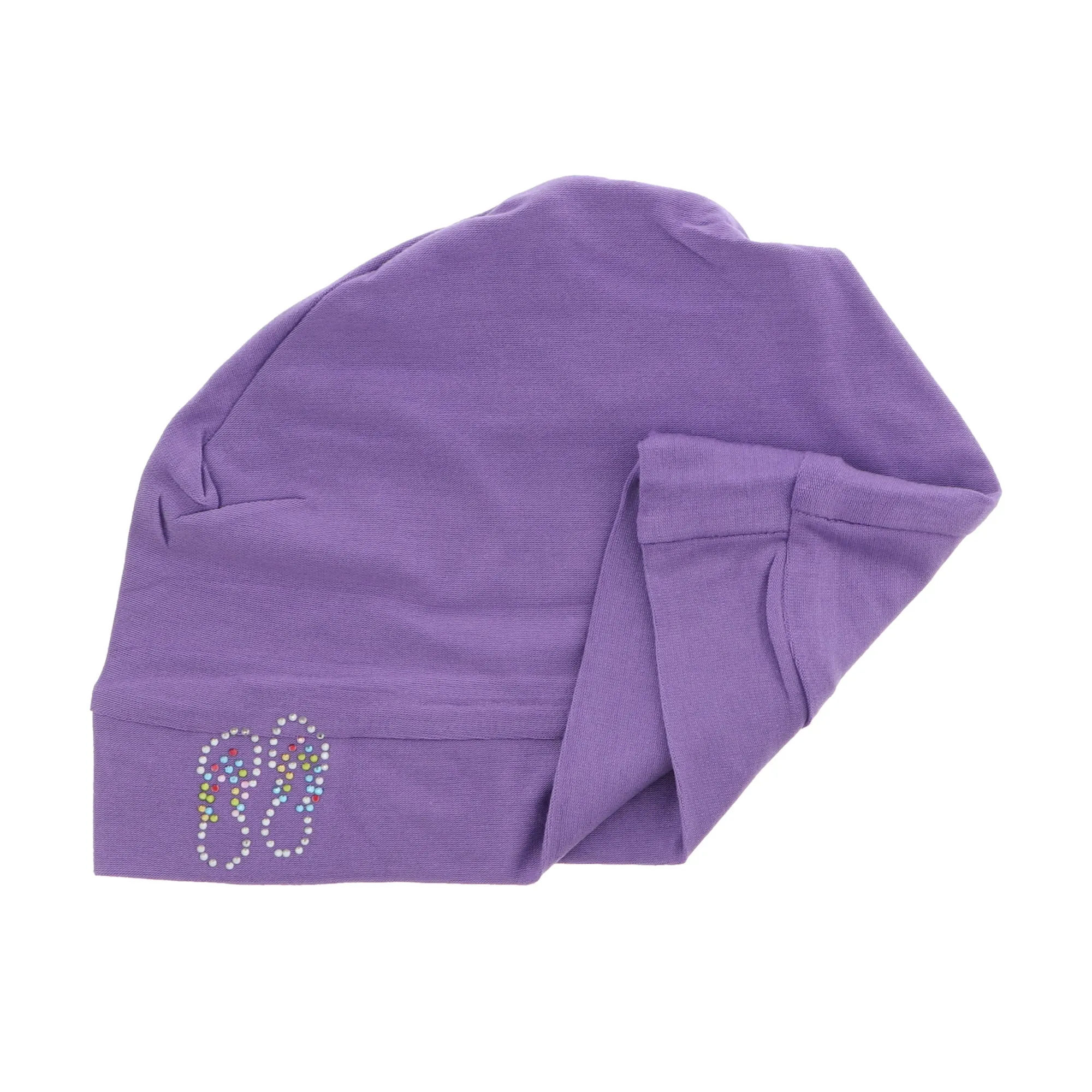 Sleep Cap / Wig Liner with Studded Flip-Flops Applique