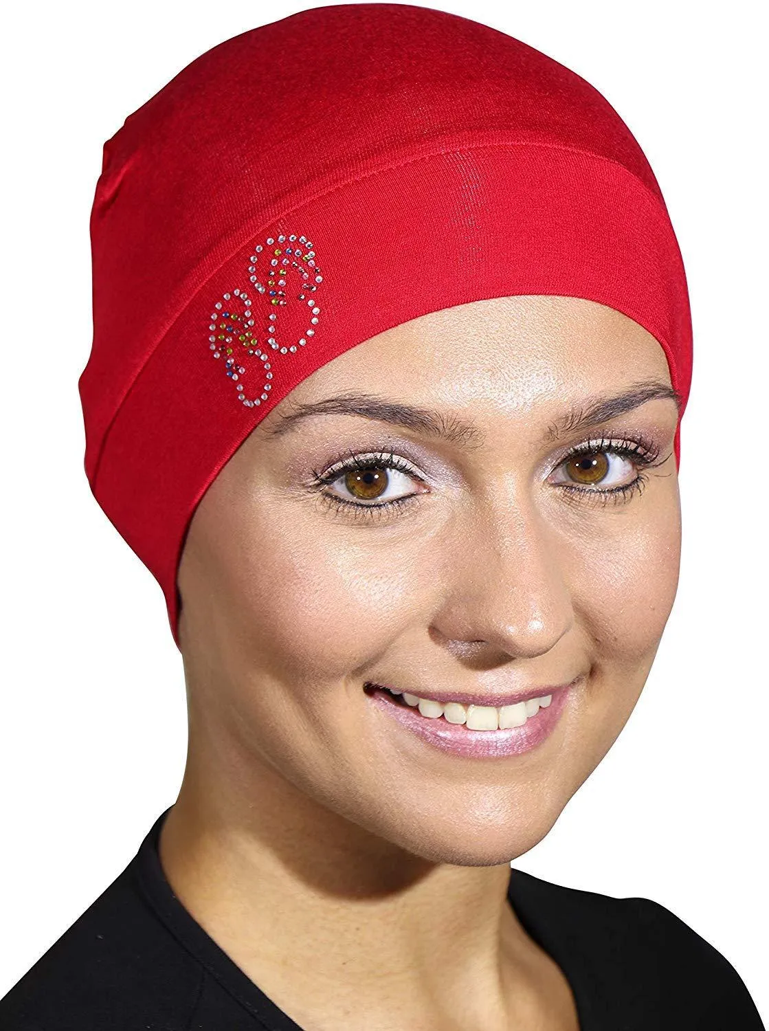 Sleep Cap / Wig Liner with Studded Flip-Flops Applique