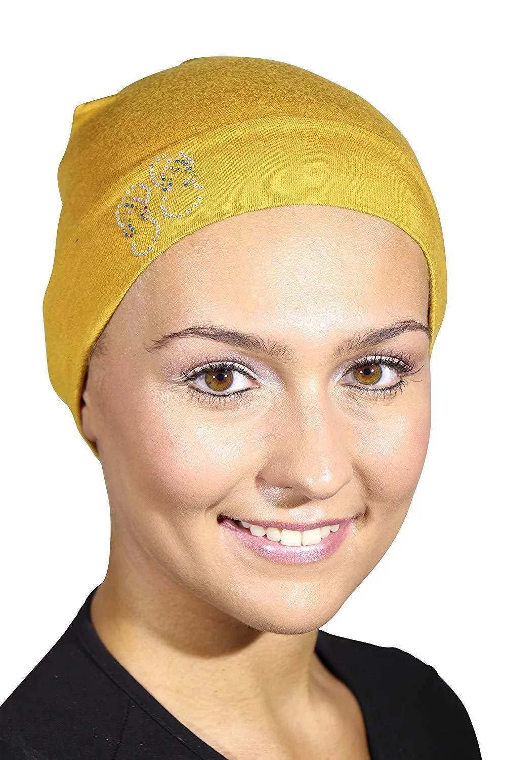 Sleep Cap / Wig Liner with Studded Flip-Flops Applique