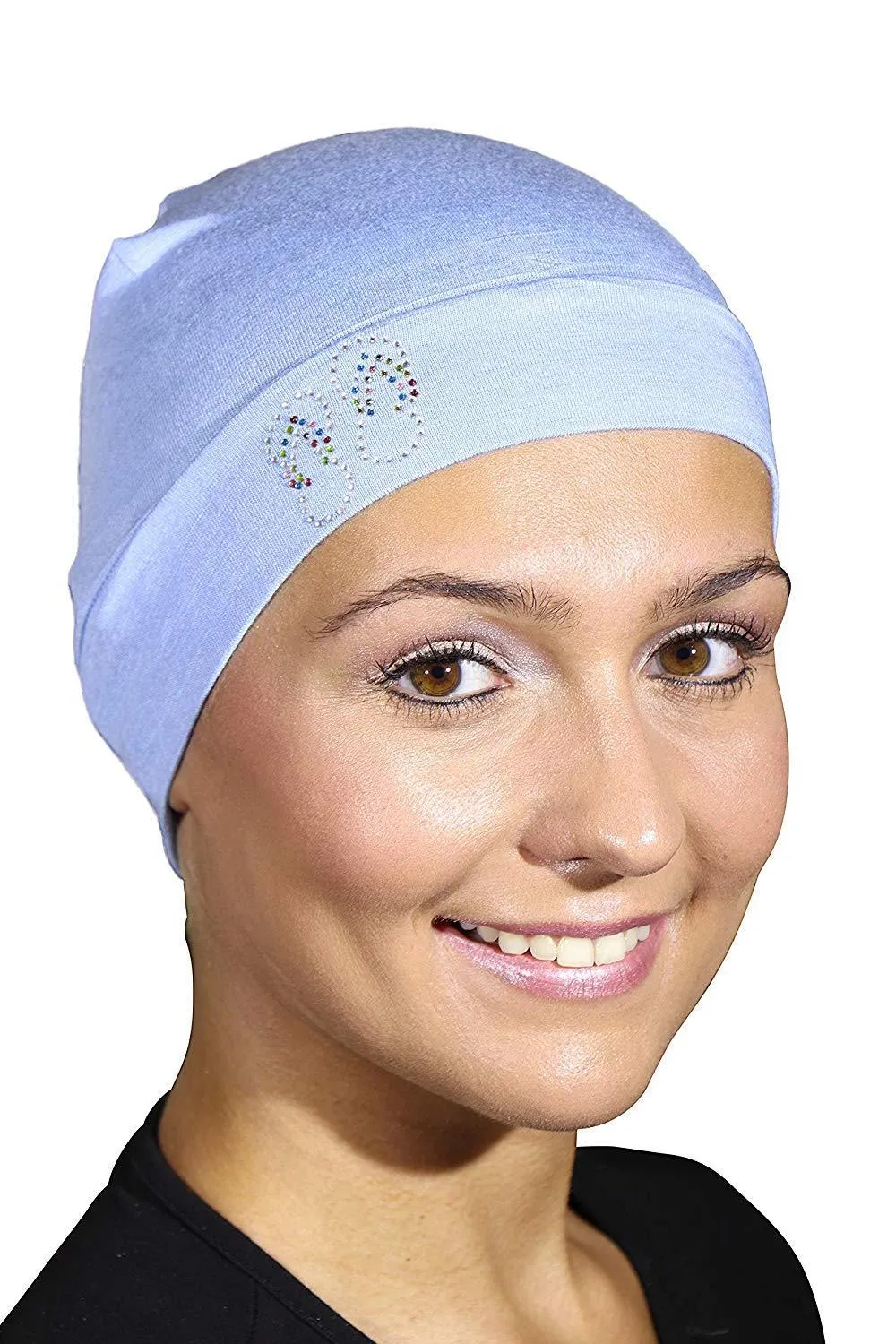 Sleep Cap / Wig Liner with Studded Flip-Flops Applique