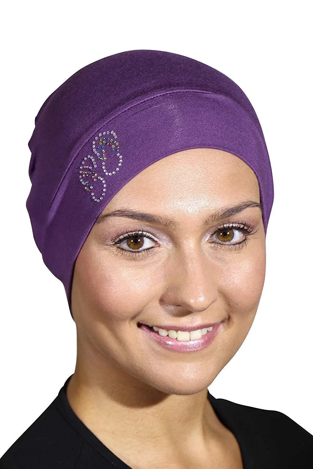 Sleep Cap / Wig Liner with Studded Flip-Flops Applique