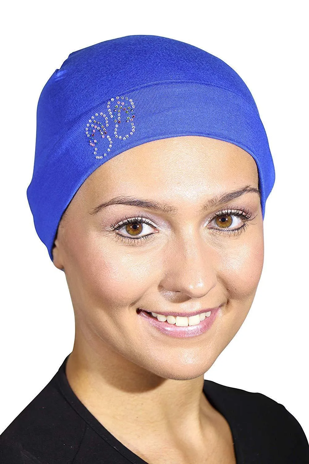 Sleep Cap / Wig Liner with Studded Flip-Flops Applique
