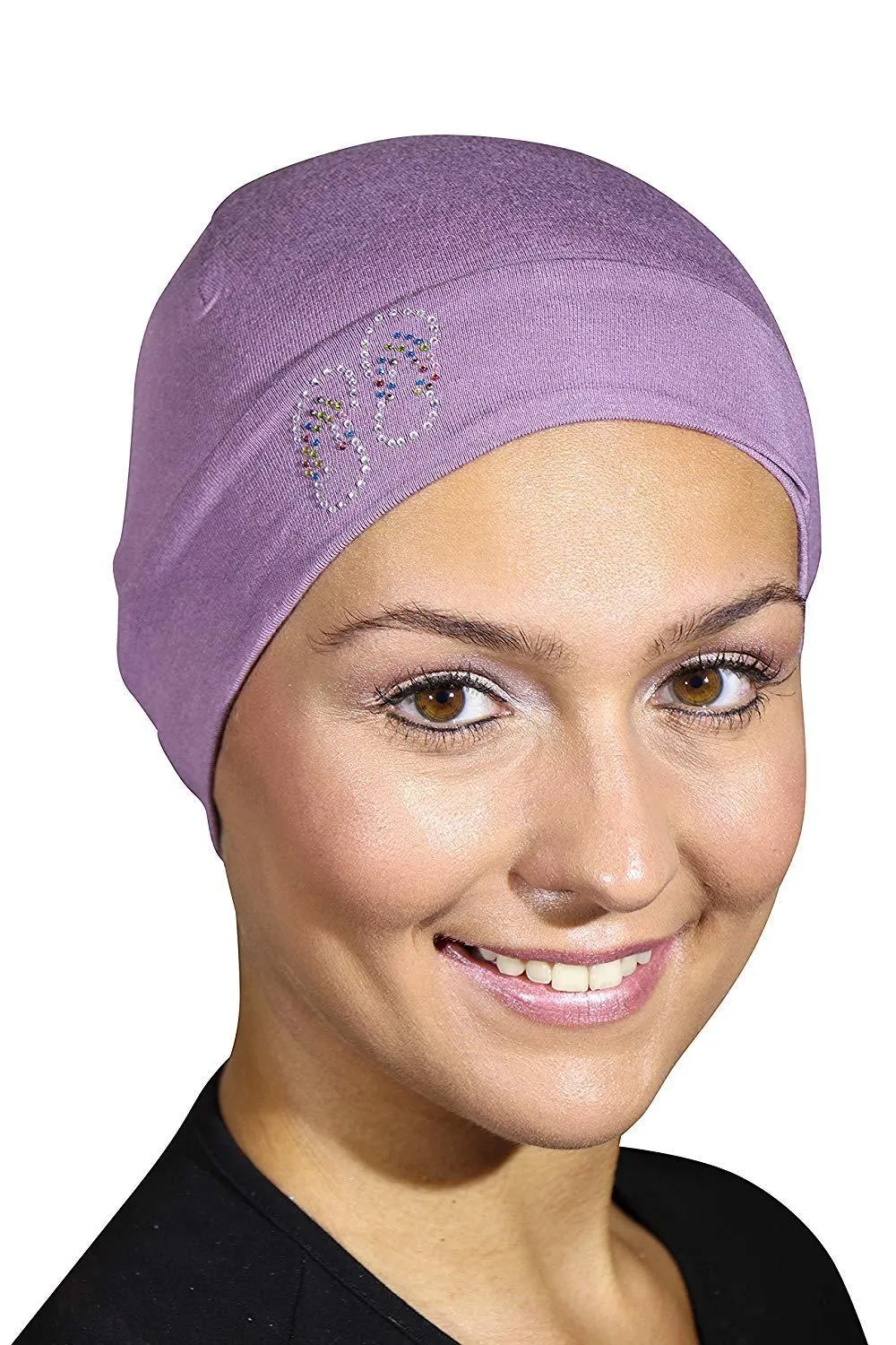 Sleep Cap / Wig Liner with Studded Flip-Flops Applique