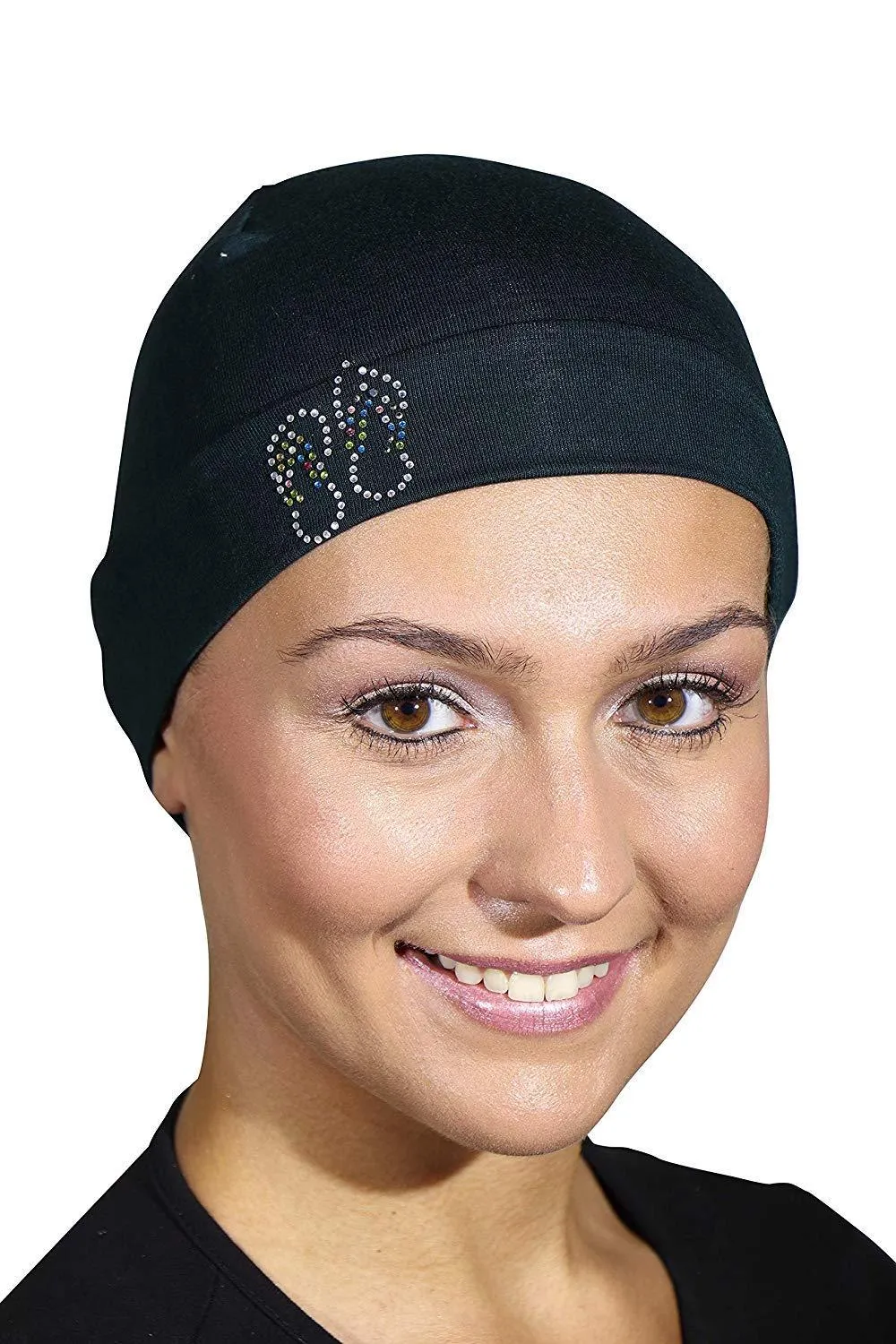 Sleep Cap / Wig Liner with Studded Flip-Flops Applique