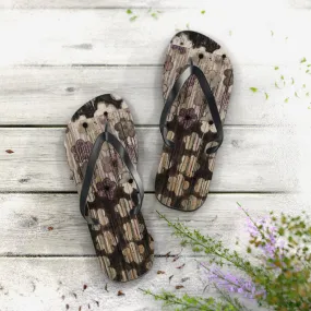 Thunder Blooms Flip Flops