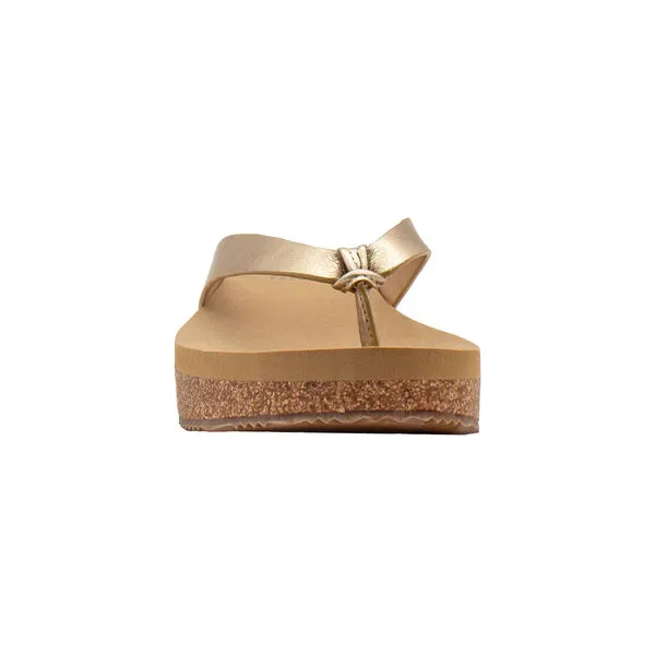 Women's Ver Volatile Gold Flip Flops PV1035-GOLD