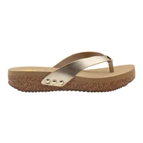 Women's Ver Volatile Gold Flip Flops PV1035-GOLD